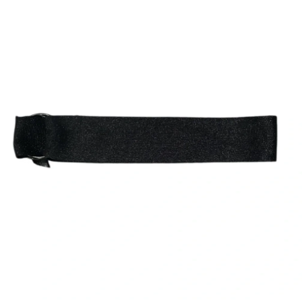 Authentic Banana Republic designer wide shimmer black mesh belt sz S/M
